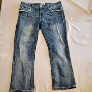Daytrip Virgo Capri Jeans Size 30 Medium Wash Stretch Denim